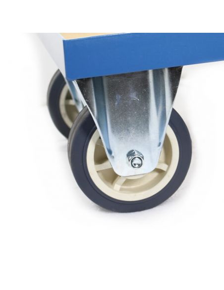 Chariot plateforme Millman, charge 300 kg, plateau 800x500 mm Chariot plateforme Millman, charge 300 kg, plateau 800x500 mm
