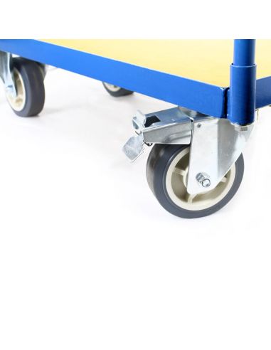 Chariot plateforme Millman, charge 300 kg, plateau 800x500 mm Chariot plateforme Millman, charge 300 kg, plateau 800x500 mm