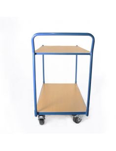 Chariot à 2 plateaux en mélaminé, charge 300 kg, plateau 1000x600 mm 2