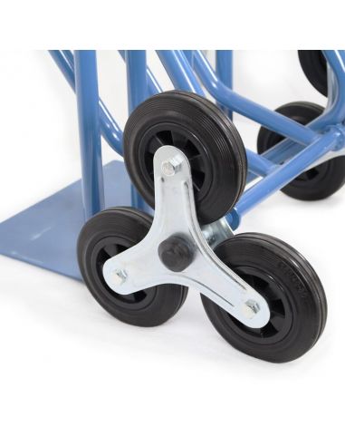 Diable escaliers double pelle Millman, charge 250 kg, une poignée