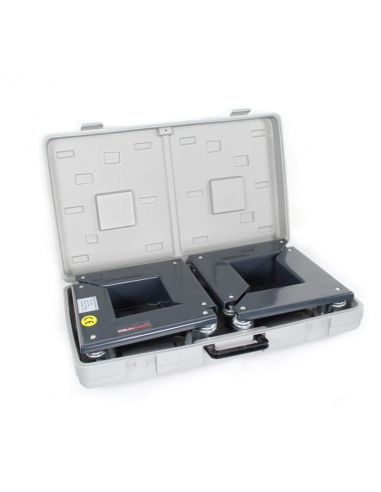 Coins roulants en gris 600 kg avec mallette, Millman